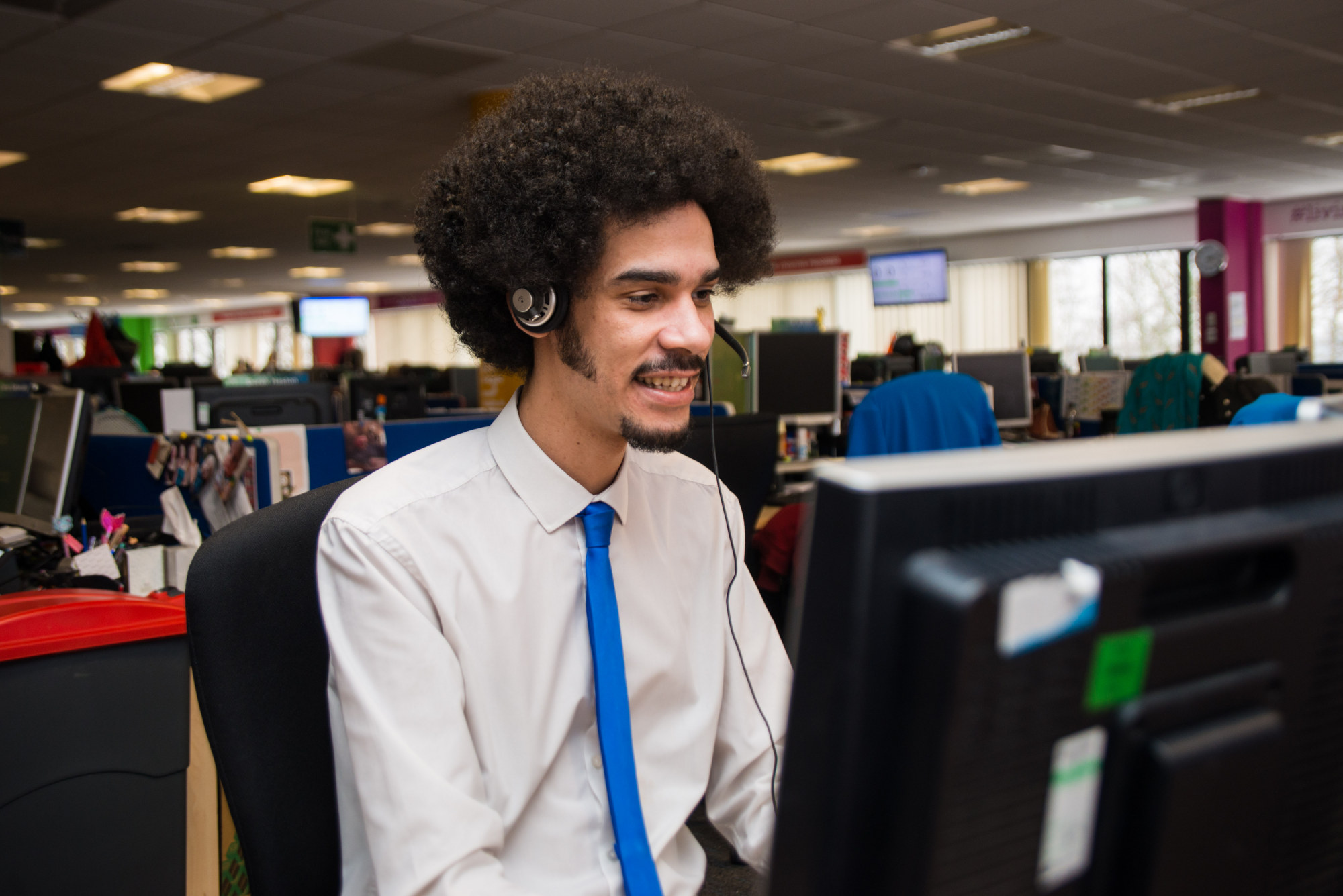 employee talking on phone