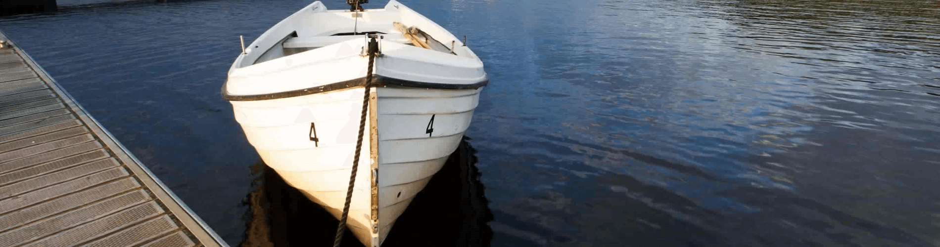 Boat on Kielder reservoir