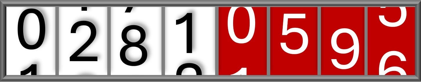 Read the black numbers