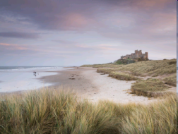 Bamburgh Castle and beach