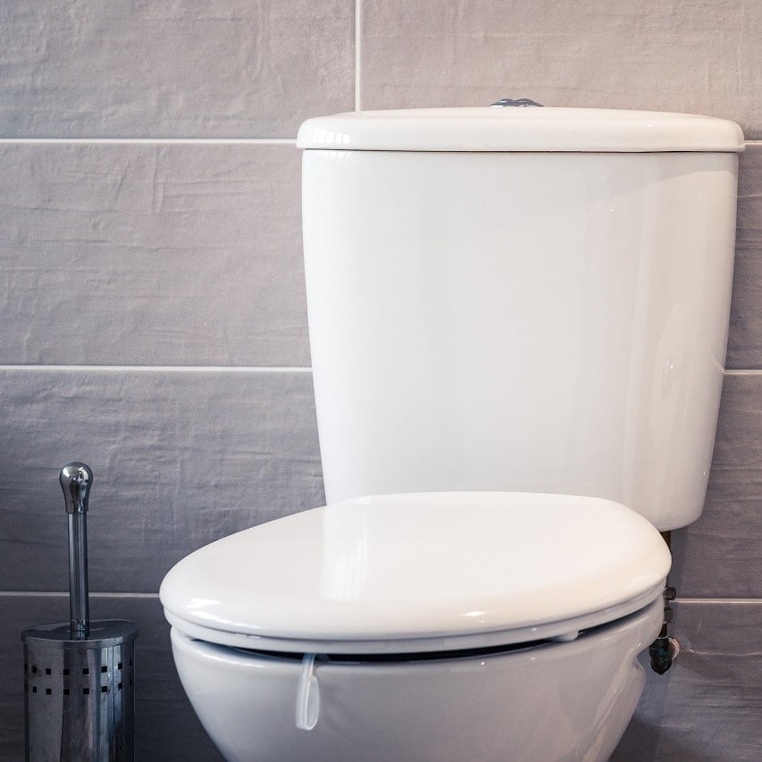 White toilet