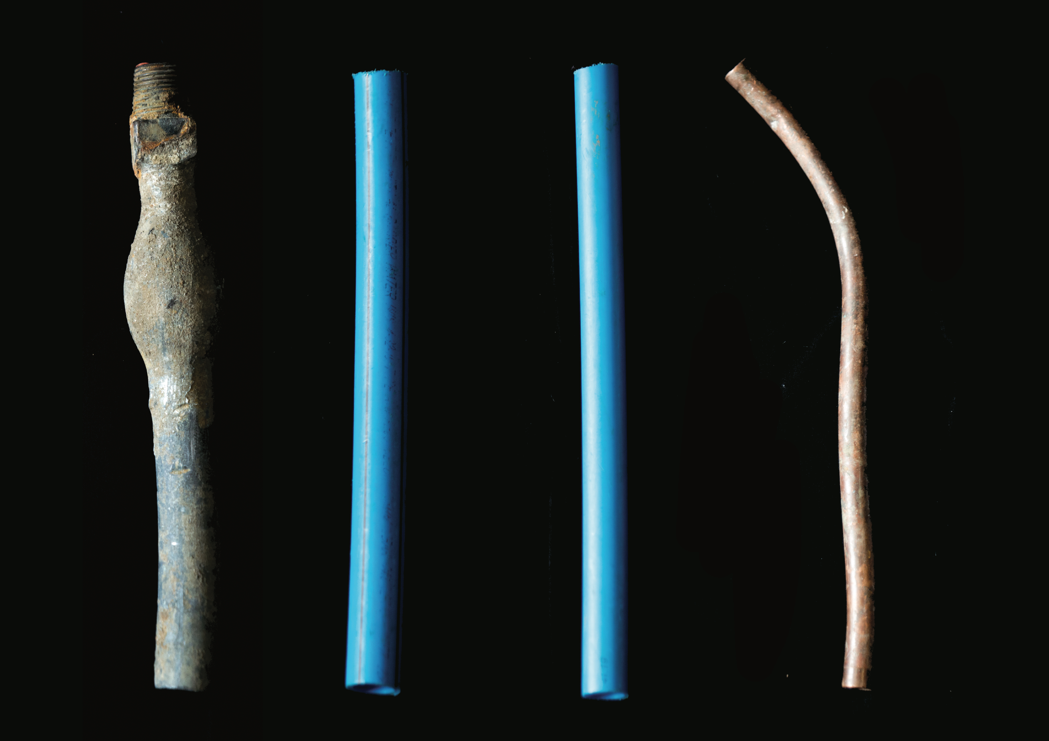 image of different coloured pipes